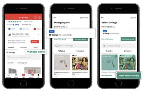 carousell inactive listing|Carousell imposes limit on number of listings allowed.